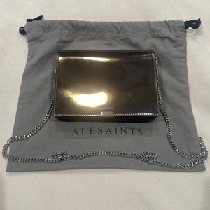 All Saints Silver Crossbody Bag